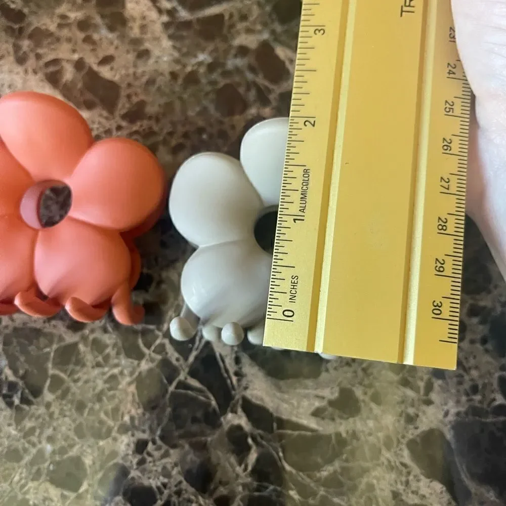 🎃 - ANTHROPOLOGIE Matte Art Flower Hair Clips!